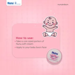 nunu Softness cream , Moisturizer for Face, Hand & Body, Non-Sticky Cream image 3