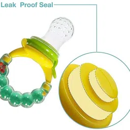 qtypie BPA-Free Silicone Nipple Food Nibbler for Fruit and Veggie with Rattle Handle Feeder image 2