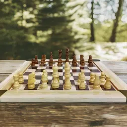 trixi Majestic Chess Wooden Game Set – Premium Handmade Board with Wooden Pieces 4.5 cm Chess Board image 2