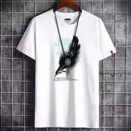 stylesmyth Men Printed Round Neck Polyester White T-Shirt-picture-40