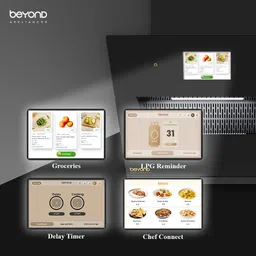 beyond appliances Eris 60cm Slant Android Chimney Filter-Less Auto Clean Wall Mounted Black 1500 CMH Chimney image 5