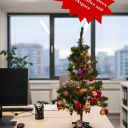 abs Pine 60 cm (1.97 ft) Artificial Christmas Tree image 4