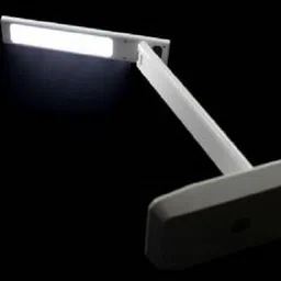 akr Led rechargeable Foldable with triple fold Desk lamp (35 cm, WHITE) Study Lamp Study Lamp image 4
