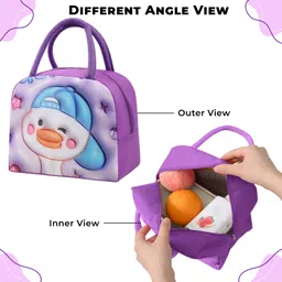 kraptick Insulated Leakproof Tiffin Bag Keeps Hot and Cold Printed Design Waterproof Lunch Bag image 2