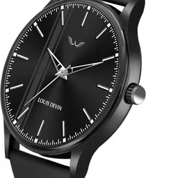 louis devin Analog Watch- For Men LD-BK054-BLACK image 4