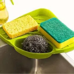 aspiral Creative Useful Multipurpose Must Have Corner Sink Wash Basin Storage Organizer Rack,Pack of 2,Multicolor Corner Basin image 2