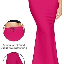 VIDHATA FASHION Dark Pink Perfect Slim Fitting Curvy Body Shape Fish Cut Lycra Blend Petticoat Lycra Blend Petticoat image 4