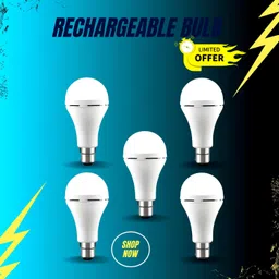 frony Rechargeable Emergency Bulb Inverter Bulb, 3Hr Battery Backup_Pack of 5 P257 3 hrs Bulb Emergency Light-picture-14