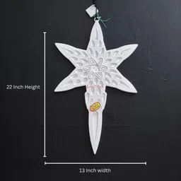 mdt india Christmas Decoration LED Light Winglet 6C Multicolor With Wire, Plug, Tape Combo Hanging Star Pack of 1 image 5
