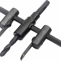 uptodatetools Circle Hole Cutter Saw Kit, Wood Drywall Drill Bit Saw Round Cutting, Woodworking 30mm to 120mm Adjustable Circle Hole Cutter Saw Kit Specialty Woodworking Bits image 4