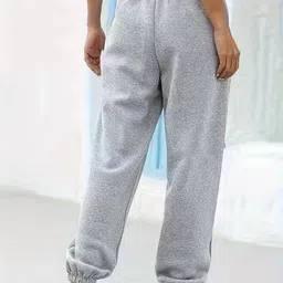 clothink india Women Solid Grey Track Pants image 3