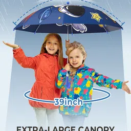anycho Kids Umbrella, Anti-pinch Kids Umbrella Cartoon, Umbrella for Kids Boys, Girls Umbrella image 2