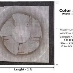 yako toko - good selling Window Exhaust Fan Mosquito Net - 1x1 Feet, Color- Grey, 120 GSM Insect Net Insect Net-picture-16