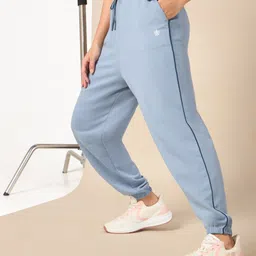 Women Solid Blue Track Pants-image-58
