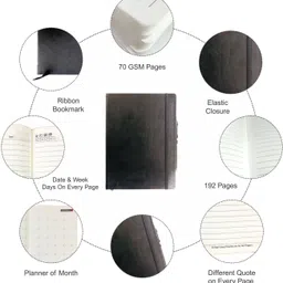 cuckoodiaries Notepad A5 Notebook Single Rule 192 Pages image 3