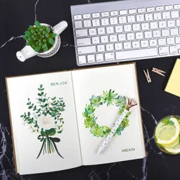 innaxa Hardbound Diary, Blank Notebooks,Hardcover Sketchbook Journal Unlined, A5 Diary Blank 152 Pages image 2