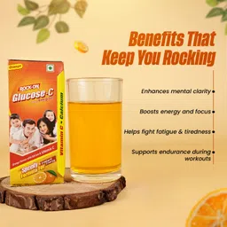 rock on Glucose-C Tangy Orange Energy Drink with Calcium & Vitamin C Energy Drink image 5
