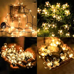 sarvavikri 14 LEDs 3 m Yellow Steady Flower Rice Lights image 5