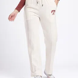 mxn Women Solid White Track Pants image 1