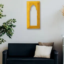 craft tree Mdf Wall Hanging Carving Frame in Yellow image 1