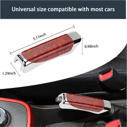 srphere Anti-Slip Parking Handbrake Decorative Cap For Mahindra XUV 300 Car Handbrake Grip image 2