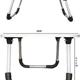 mayko & bayko MULTIPURPOSE FOLDABLE WITH CUP HOLDER , STUDY & LAPTOP TABLE Wood Portable Laptop Table image 3