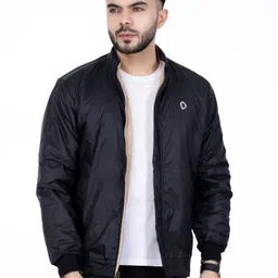 dollar Men Solid Bomber Jacket image 3