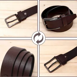 killer Men Formal, Casual, Party, Evening Brown Texas Leatherite Belt image 2