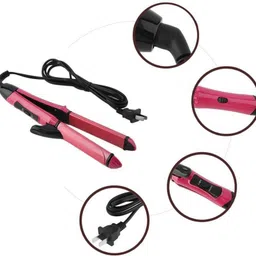Mr Neat NHS-2009 2 IN 1 Essential Hair Curler Hair Straightener Hair Straightener image 3