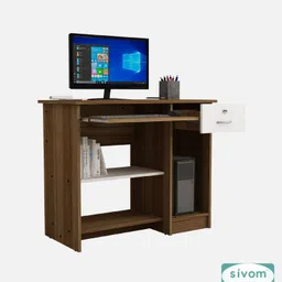 sivom Croma Study/Home Office Engineered Wood Computer Desk image 5