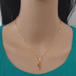 Stylish chain For women Gold-plated Plated Copper Necklace-image-7