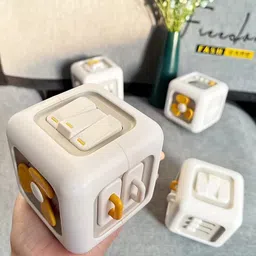 ruhi 6-in-1 Busy Activity Cube | Sensory Learning & Fine Motor Skill Toy for Toddlers image 5