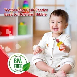 astra Baby fruit feeder Nibbler & Strawberry Teether 2 Bibs And Finger Toothbrush - SILICONE image 5
