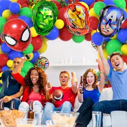 poptheparty Marvel Family Character face birthday decoration combo kit for boys & girls image 3