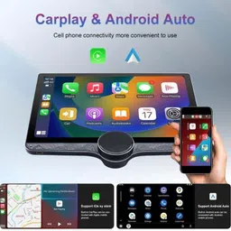 kudoss 10.1 GEMSTONE SINGLE KNOB ANDROID CAR PLAY WITH COLORFULL AMBIENT LIGHTS 4G+64GB Multicolor LED image 4