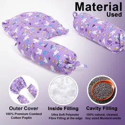 anicare Mustard Seeds Animals Baby Pillow Pack of 3 image 5