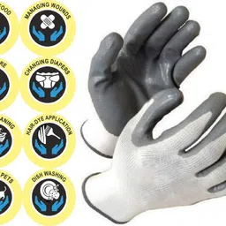 stark 1P-SFTY-GREY Nylon Safety Gloves image 3
