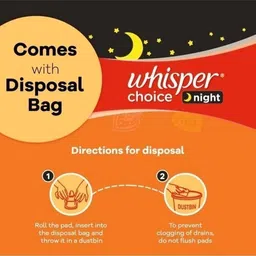 whisper bindazzz ultra all night heavy flow 0 leaks 44 pcs pkt gtre 80 Sanitary Pad image 5