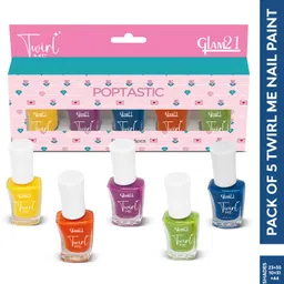 glam21 Twirl Me Nail Paint Combo |Nail color -6 ml each |Chip Resistant |Trendy Shades Shade -04-picture-12