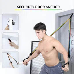 isweven Home Gym Body Training Equipment Men Women 11 pc Exercise Workout Bands 150lbs Fitness Accessory Kit Kit image 5