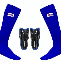 denovo Ultimate Protection (One Pair Large Shin Guard + One Pair Lycra Plain Knee Length Football Socks + One Pair UV Protection Arm Sleeves) Football Kit-picture-13