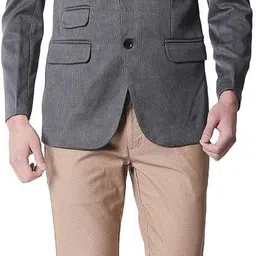 spykar Men Solid Single Breasted Casual Blazer image 4