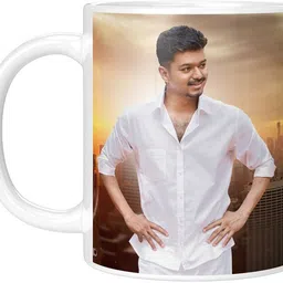 printingzone Vijay Boss mug Joseph Vijay Chandrasekhar South Indian Hero Cup (HRM-09) Ceramic Coffee Mug image 3