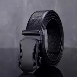 winsome deal Men Casual, Formal, Party, Evening Black Artificial Leather Belt image 3