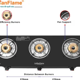 indianflame Glass Manual Gas Stove image 2