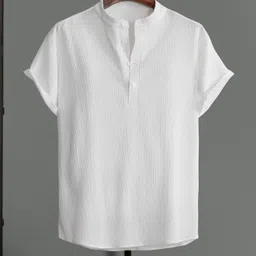 wuxi Men Solid Polyester Straight Kurta-picture-18