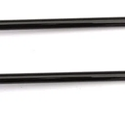 mee shisha Smoking Glass Oil Burner Pipe 8 inch , (Black) Pack Of 2 Borosilicate Glass Outside Fitting Hookah Mouth Tip image 2