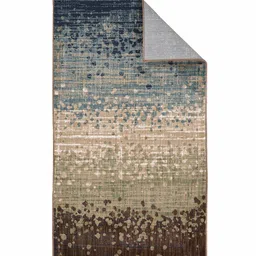 sapana carpet-mats Beige & Brown Abstract Polyester 5 x 7 Feet Machine Made Carpet image 3