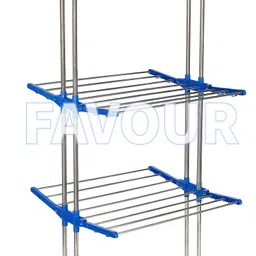 favour Steel, Plastic Floor Cloth Dryer Stand F-JUMBO CLOTH DRYING STAND -4TIER image 2