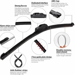 crrazycreations Windshield Wiper For HYUNDAI Universal For Car image 2